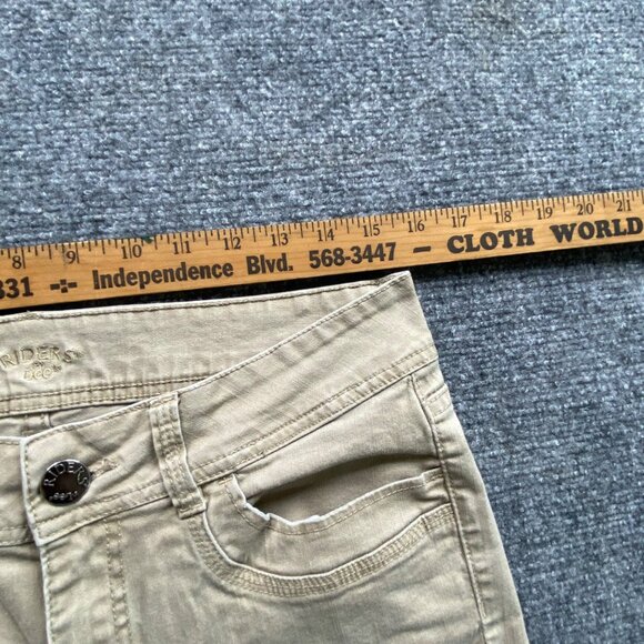 Riders By Lee Jeans Womens 12M Khaki Stretch‎ Bootcut Pants 32x31 comfy Outdoor - Picture 11 of 15